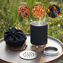 Load image into Gallery viewer, Table Top Fire Bowl, Smokeless Small Stainless Steel  Fire Pit-4