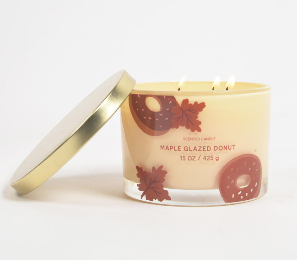 Maple Glazed Donut Scented Jar Candle - 425g-0
