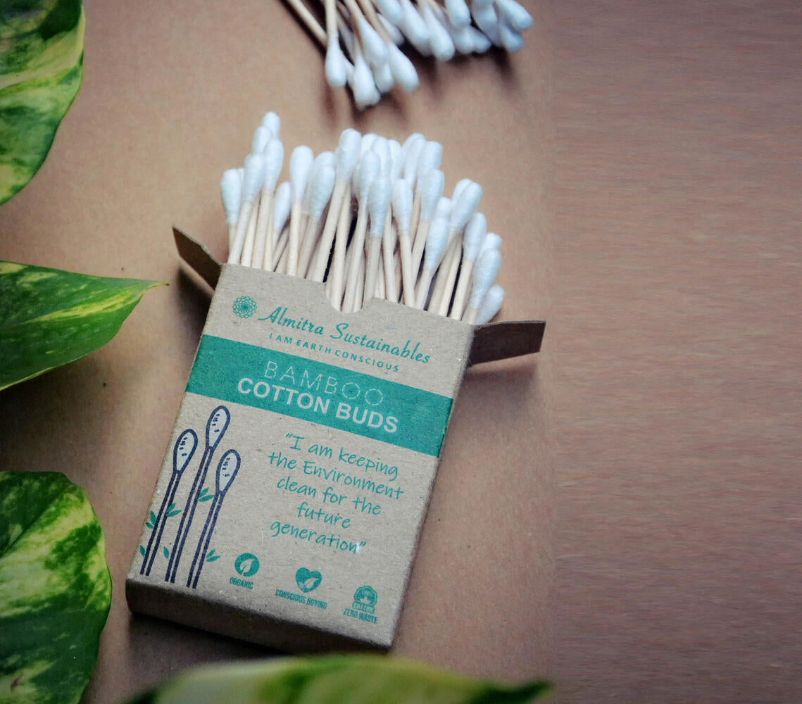 Bamboo Cotton Buds (Set of 50)-0