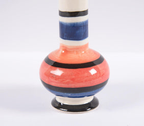 Glazed Ceramic Flask-Shaped Flower Vase-2