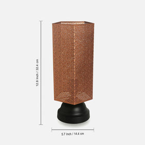 Etched Brown Moroccan Shimmer Table Lamp-3